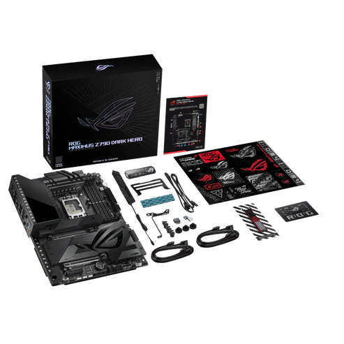 ASUS ROG Maximus Z790 Dark Hero Motherboard – Intel 14th Gen, DDR5, PCIe 5.0, Wi-Fi 7, ATX ASUS ROG Maximus Z790 Dark Hero Motherboard – Intel 14th Gen, DDR5, PCIe 5.0, Wi-Fi 7, ATX